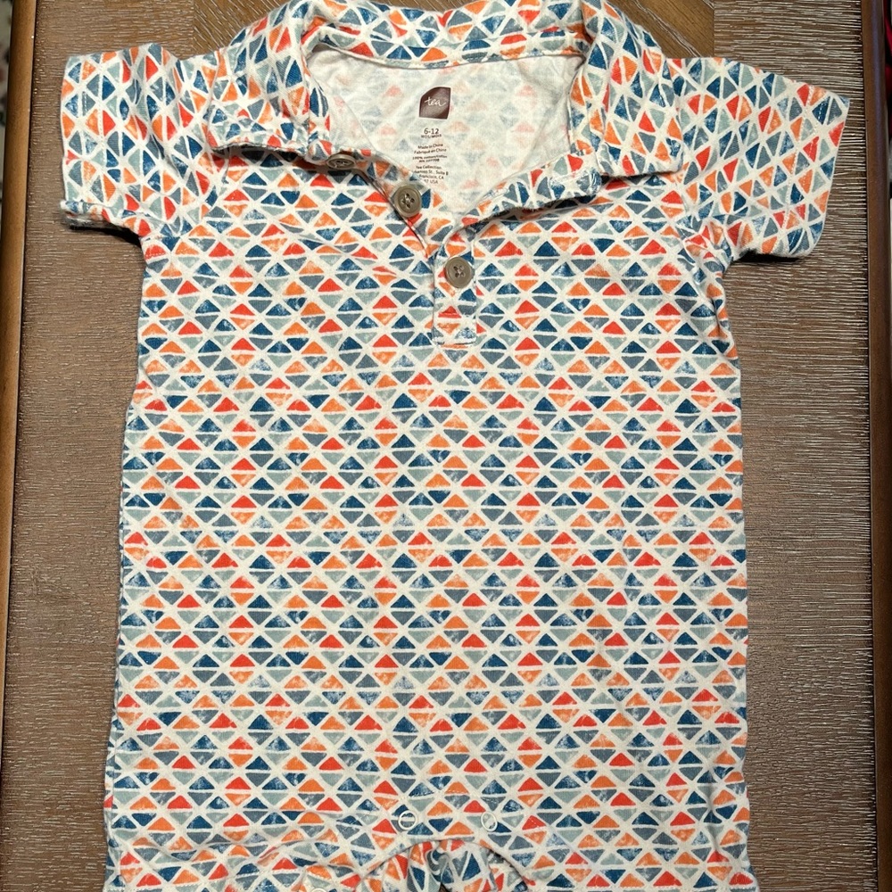 Set of 3 Short-Sleeve Tea Collection Rompers 6-12 months